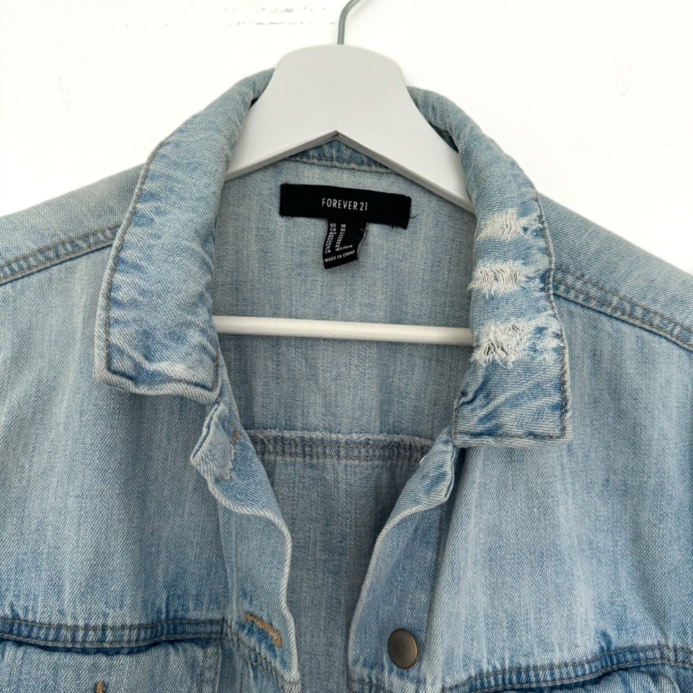 Distressed Denim Jacket - Picture 2 of 4